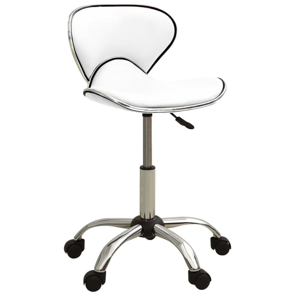 Petromila vidaXL Kancelárska stolička biela umelá koža